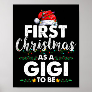Poster Primeiro Natal Engraçado como uma Avó a Ser Nova A