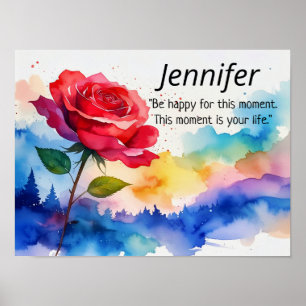 Poster PRIMEIRO NOME _ PERSONALIZAR JENNIFER Nome