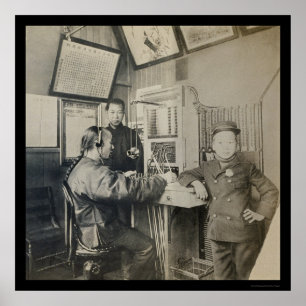 Poster Primeiro operador de telefone chinês, Chinatown