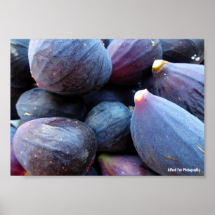 Poster Primeiro plano da fruta figo roxo