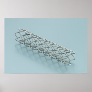 Poster Primeiro plano de stent médico