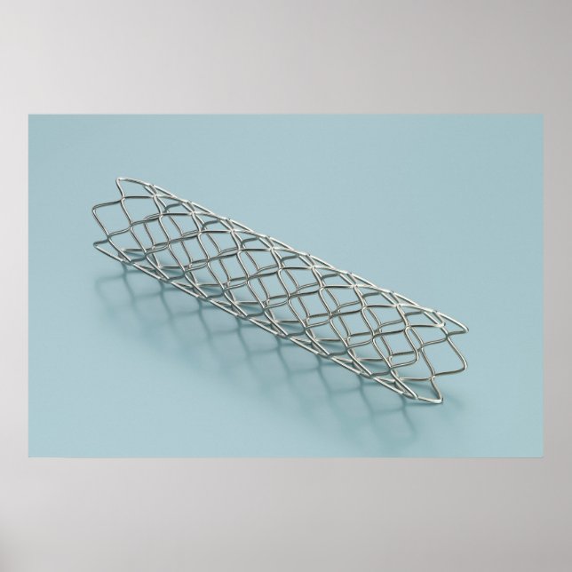 Poster Primeiro plano de stent médico (Frente)