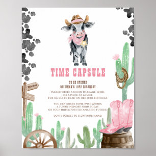 Poster Primeiro Rodeio Bebê Farol Oeste Selvagem Cápsula 
