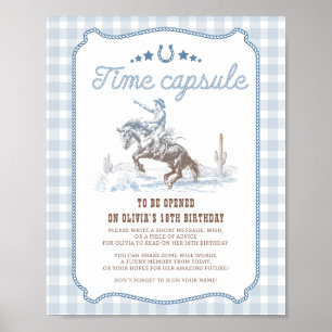 Poster Primeiro Rodeio Placa de Cápsula do Tempo de Anive