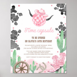 Poster Primeiro Rodeio Sinal de Cápsula do Tempo do Oeste