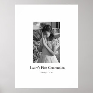 Pôster Primeiro Sagrado Sinal de Comunhão no Conselho do