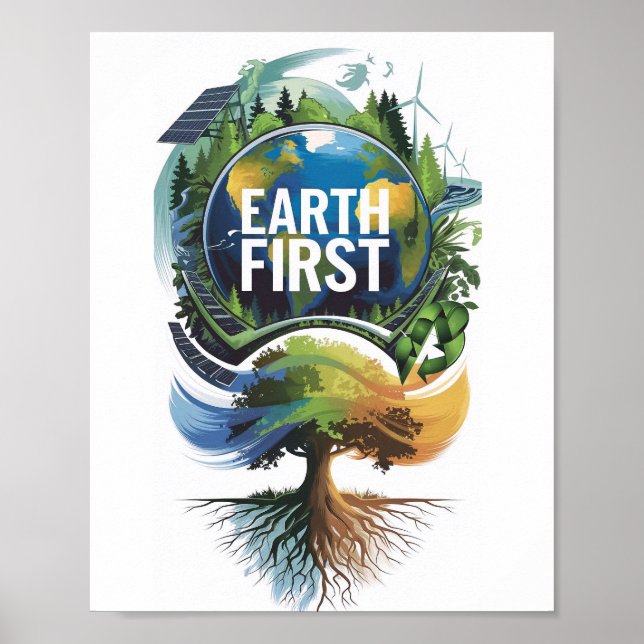 Poster Primeiro Sinal da Terra (Frente)