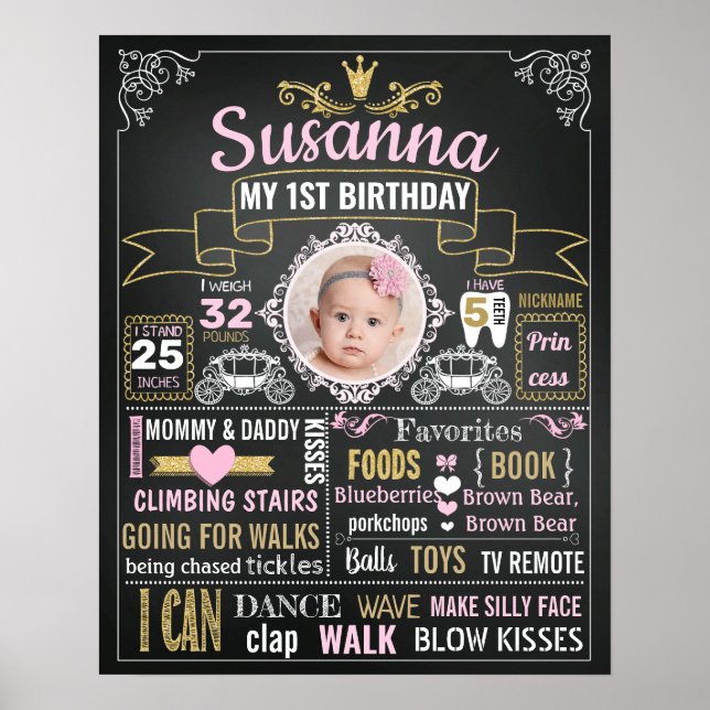 Poster Primeiro Sinal de aniversário da Princesa Marco (Frente)