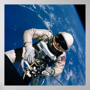 Poster Primeiro Spacewalk americano (Gêmeos 4)