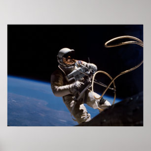Pôster Primeiro Spacewalk americano (Gêmeos 4)