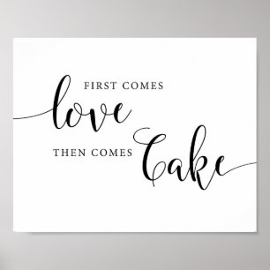 Poster Primeiro Vem O Amor E Depois Vem O Sinal De Bolo D