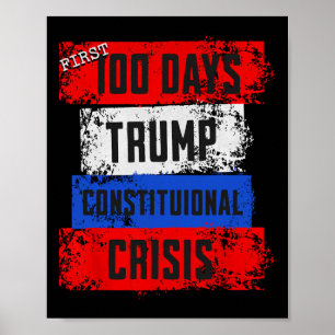Poster Primeiros 100 Dias de Trump Crise Constitucional F