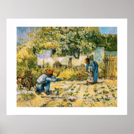 Poster "Primeiros passos" por Vincent Van Gogh Fine Art I