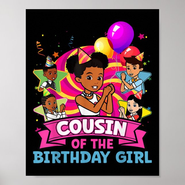 Poster Primo Da Festa De Aniversário Da Boneca Rosa De (Frente)