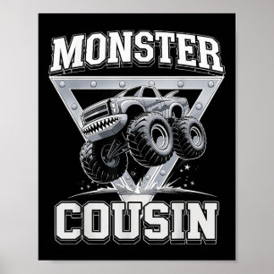 Poster Primo de Caminhão Monstro Dia dos Pais Caminhão Mo