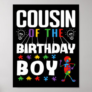 Poster Primo do Menino do Aniversário Puzzle de Conscient