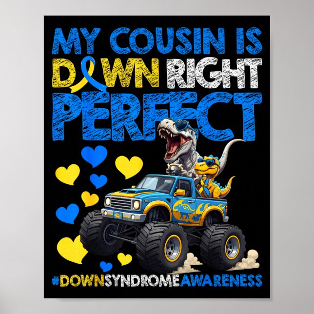 Poster Primo é absolutamente perfeito síndrome de down (Frente)