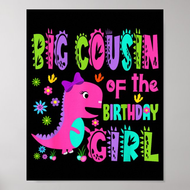 Poster Primo grande da aniversariante saurus rex (Frente)
