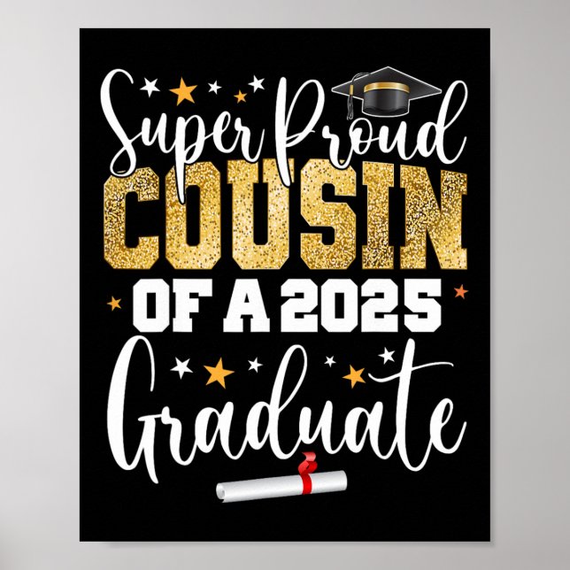 Poster Primo Orgulhoso De Um Cl De Gradu Formando 2025 (Frente)