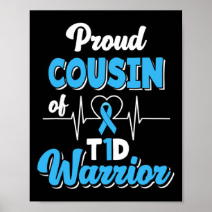 Poster Primo Orgulhoso De Um Guerreiro Da T1d Diabetes Aw