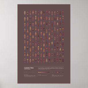 Poster Primos Geométricos - Coleção 3, Série 3
