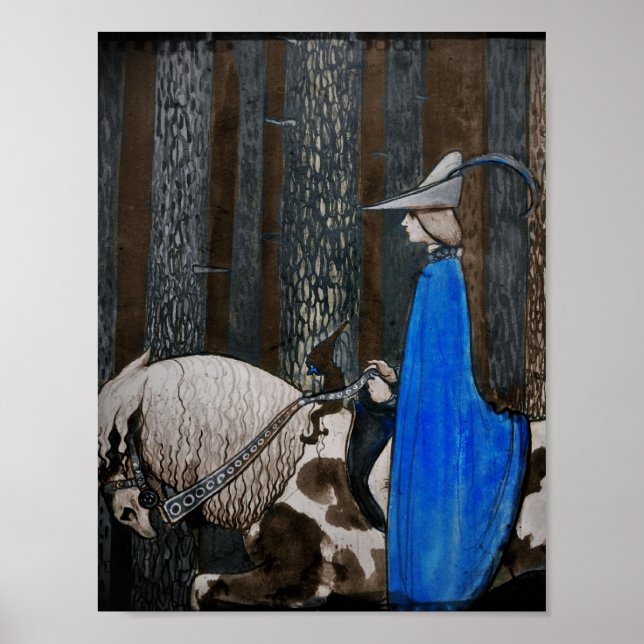 Pôster Prince e Tomten atravessam a floresta (Frente)