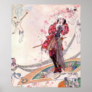 Poster Prince Souci on the Fan by Kay Nielsen