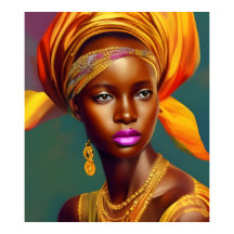 Princesa africana 5 joias de ouro