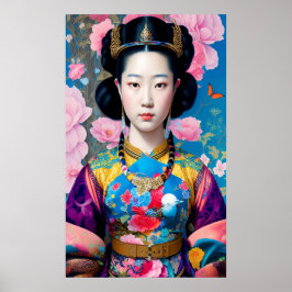 Poster Princesa asiática com cinto