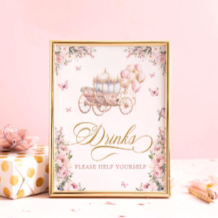 Poster Princesa Bebidas De Carruagem Por Favor Ajude-Se