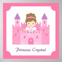 Princesa Bonita no Castelo Rosa Meninas no Decor d