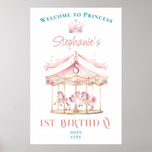 Princesa Carousel primeiro aniversario Mágico Boas