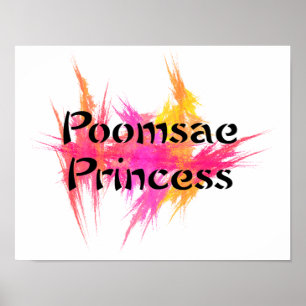 Poster Princesa cor-de-rosa de Poomsae