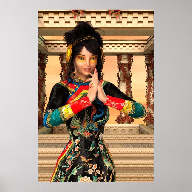 Poster Princesa da China (Frente)