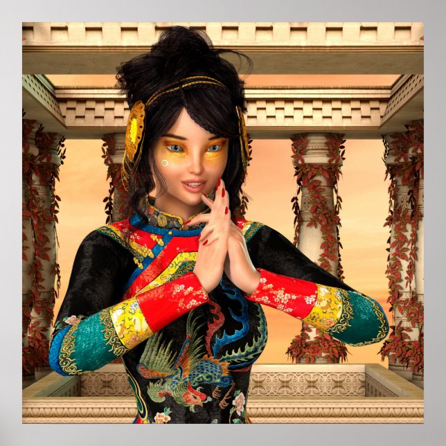 Poster Princesa da China (Frente)