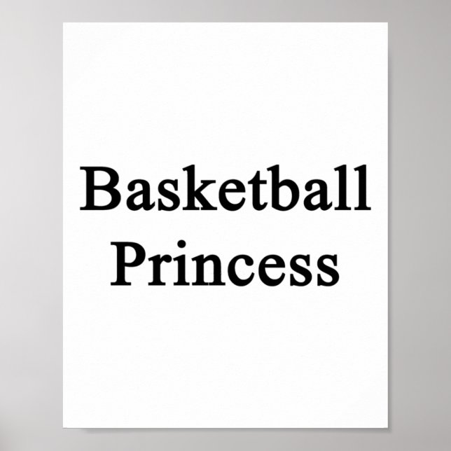 Poster Princesa de Basquete (Frente)