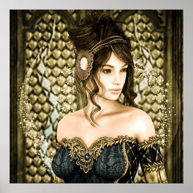 Poster Princesa de Conto de Fadas (Frente)