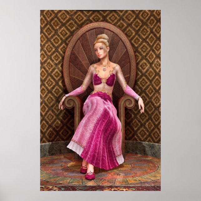 Poster Princesa de Conto de Fadas (Frente)