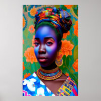 Princesa de maquiagem da face rosa e azul