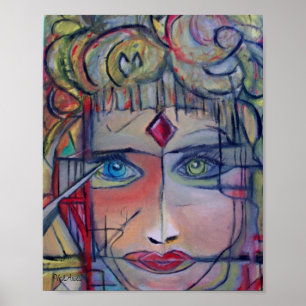 Poster Princesa do guerreiro por ValAries- 8" x 10"