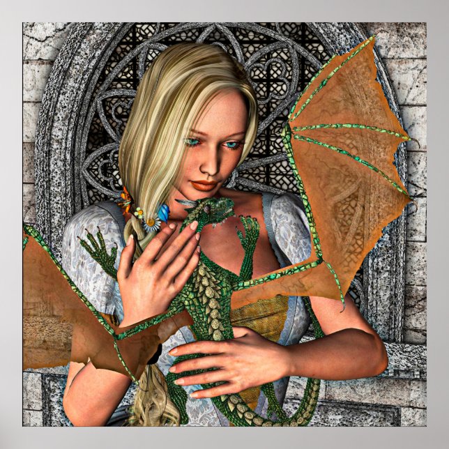 Pôster Princesa e Dragão (Frente)