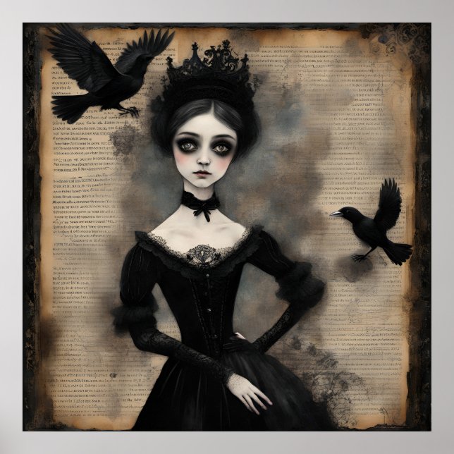 Poster Princesa e os Corvos (Frente)