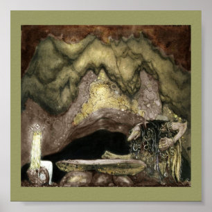 Pôster Princesa e Troll numa Mesa