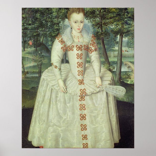 Poster Princesa Elizabeth (1596-1662) 1603 (petróleo sobr (Frente)