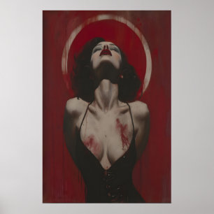 Poster Princesa Gótica, Arte de Parede Feminista, Mulher