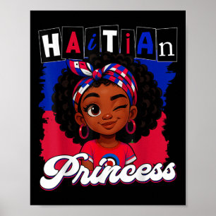 Poster Princesa Haitiana Ayiti Pride Haiti Bandeiras Day