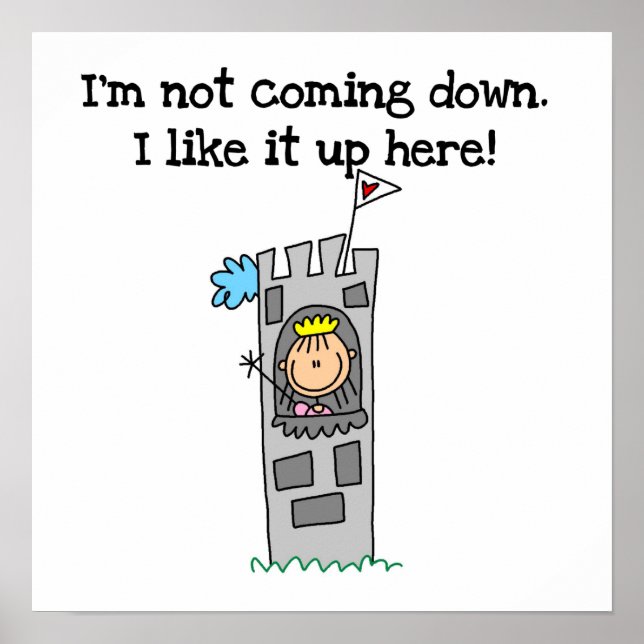 Pôster Princesa Humorista na Torre (Frente)