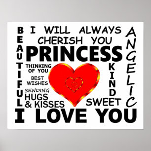 Poster Princesa I Love You