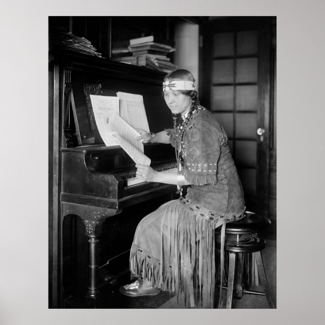 Poster Princesa Indiana Americana, início dos anos 1900 (Frente)