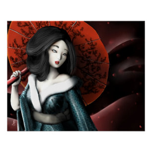 Pôster Princesa Japonesa - Taketori Monogatari